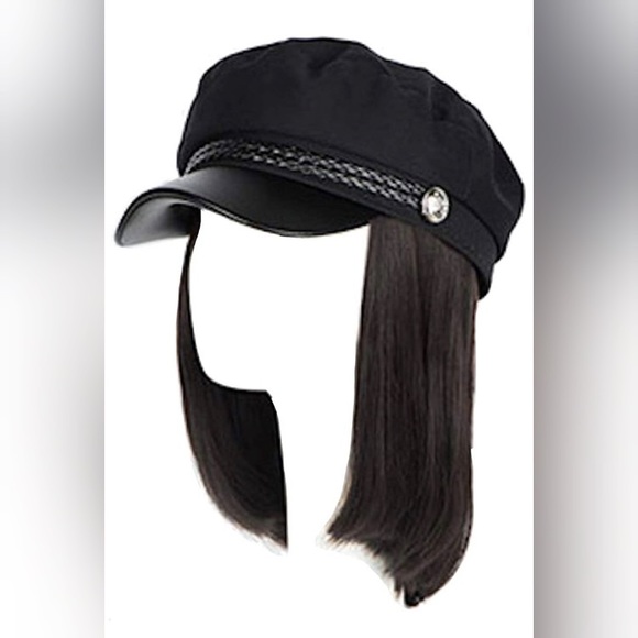 Baseball Cap with Long Wavy Synthetic Hair - Picture 2 of 5